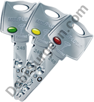 Keys are strictly controlled file is maintained at Door Surgeon's sales and service centre, signing authority is checked. Identification is required to order or purchase keys.